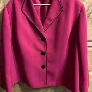 Jones New York Pink Blazer Structured Suit Jacket